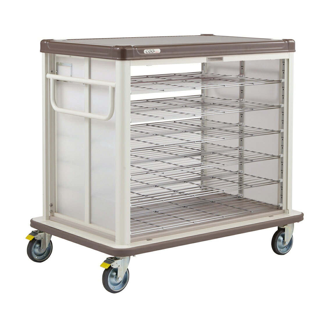 エレクター 常温配膳車COO（シャッター・ベーシ カフェブラウンJCSB42R(42マイヨウ)