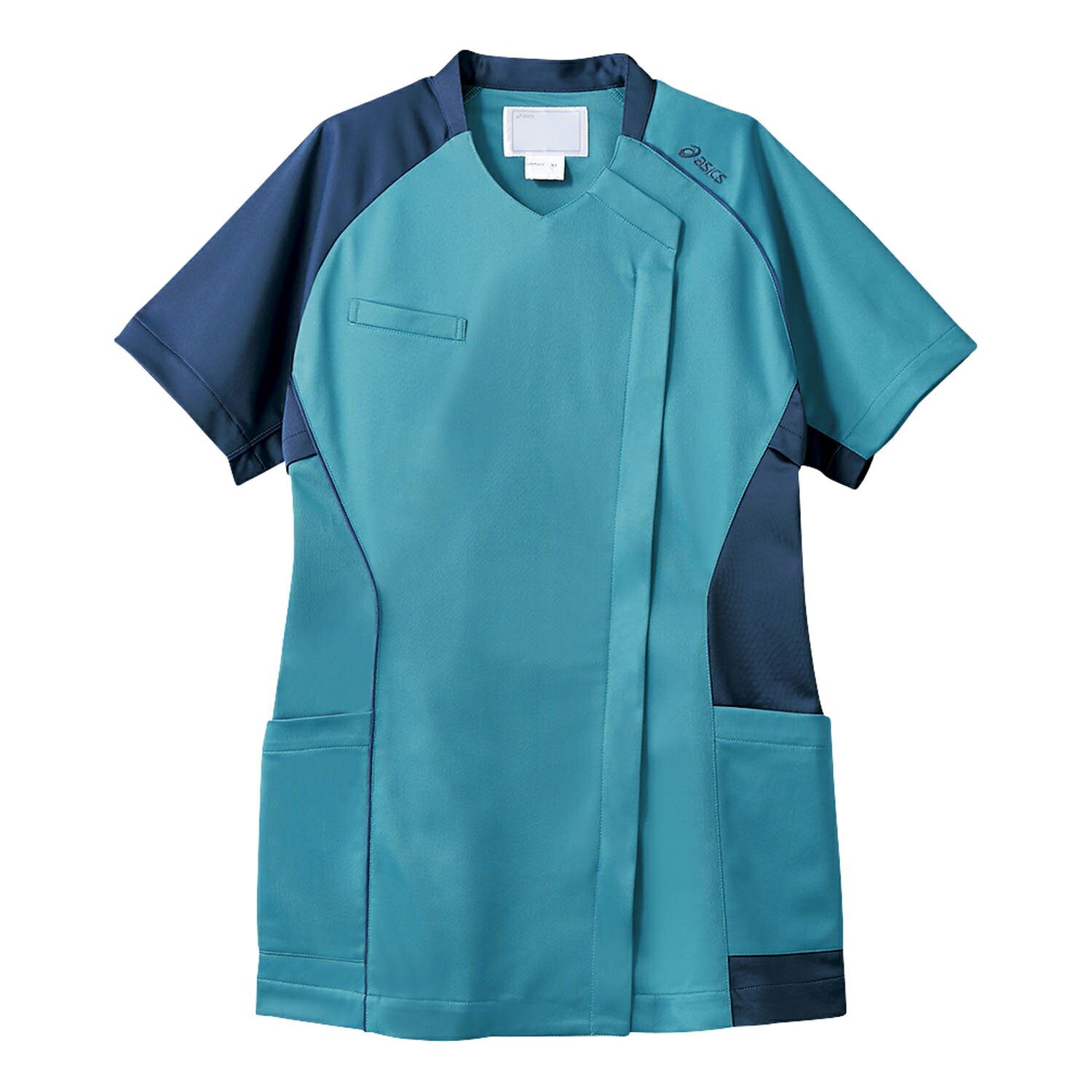 住商モンブラン スクラブ（レディス・半袖） 3LCHM355-43(ターコイズXブル