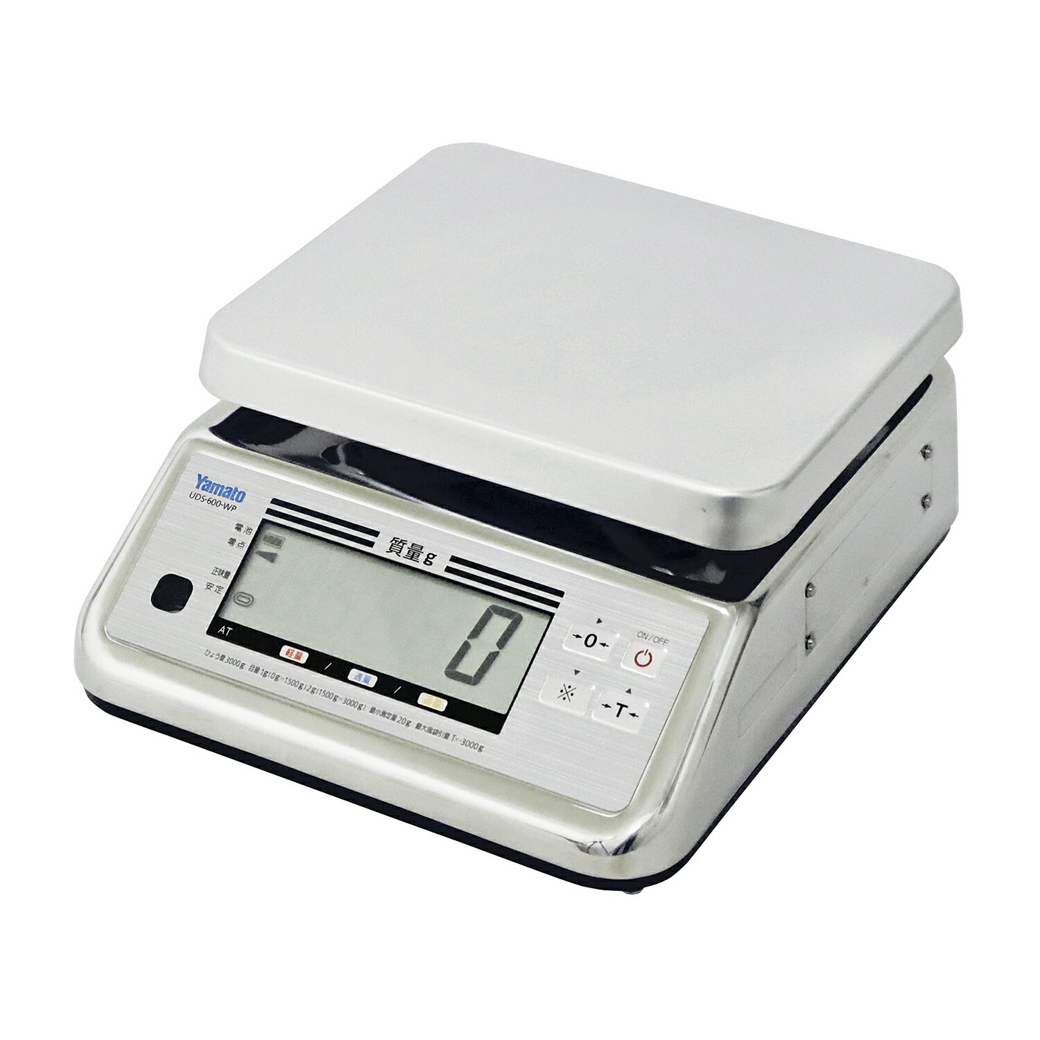 大和製衡 防水型デジタル上皿はかり（検定品） （1）北海道UDS-600-WPK-3(3KG)