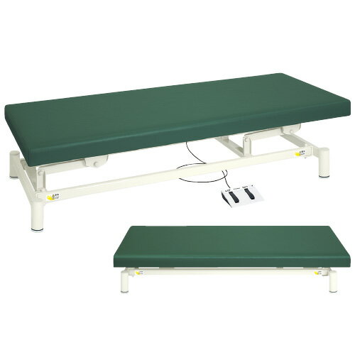 高田ベッド製作所 電動診察台（低床タイプ） TB-1151 カラー：ライトブルー サイズ：W650×L1900×H350〜730