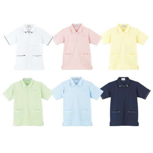 ケアワークシャツ（男女兼用） CR117-12(ピンク) S