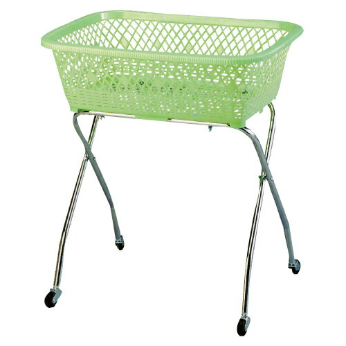 脱衣カゴDP-10C(キャスターツキ)グリーン