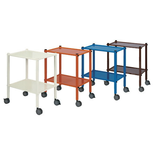 【送料無料】カラースチールワゴン TB-1224 カラー：アイボリー