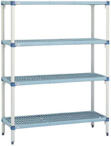 【エレクター】メトロマックスQセット　Q18　4段 MQ1848G・MQ63PE(D460)