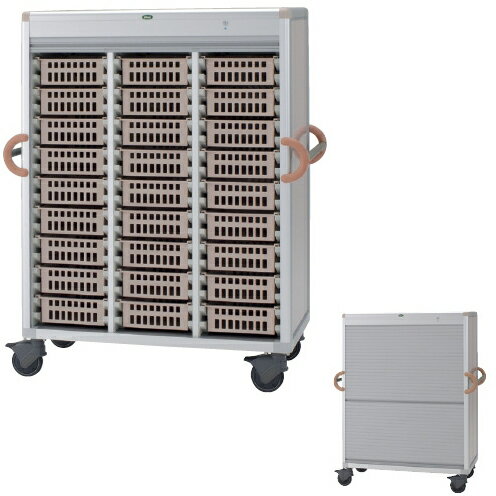 【送料無料】【無料健康相談 対象製品】注射薬カート（27〜54床用） ブルー ピーチ C34-TNS318SA