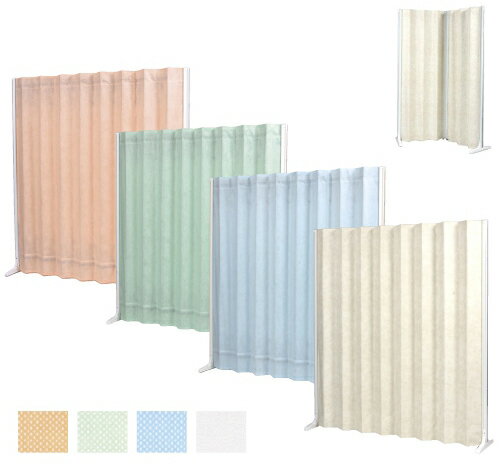 【送料無料】【無料健康相談 対象製品】アコーディオンスクリーン グリーン W1800（閉脚時280）×H1800mm