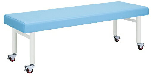 【送料無料】【無料健康相談 対象製品】心電図検査台（キャスター付） ピンク W800×L1900×H700mm 　TB-178