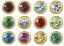 【送料無料】医療用ピアスメディシステム(24Kゴールド/誕生石) 244-1 規格:5月エメラルド入数:12ペア