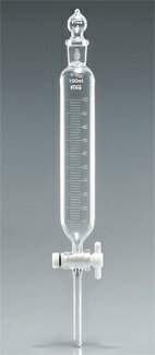 【メーカー直送品】【代引不可】Fine透明摺円筒分液200mL 目盛付球栓TF活栓