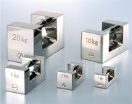 【メーカー直送品】【代引不可】ステンレス鋼製まくら型分銅 20kg F1校正付