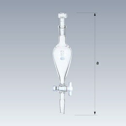 柴田科学 SPC分液ロート スキーブ形 PTFEコック付 500mL 030220-19500