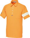 Lecoq ルコック　男女兼用ニットシャツ UZL3041-10（オレンジ） M