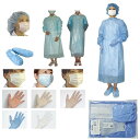 感染予防対策キット(PEガウンL) プレミアNPV(M) FR-350CL(マスクFR-193ツキ 10組 ファーストレイト 23-6720-2211