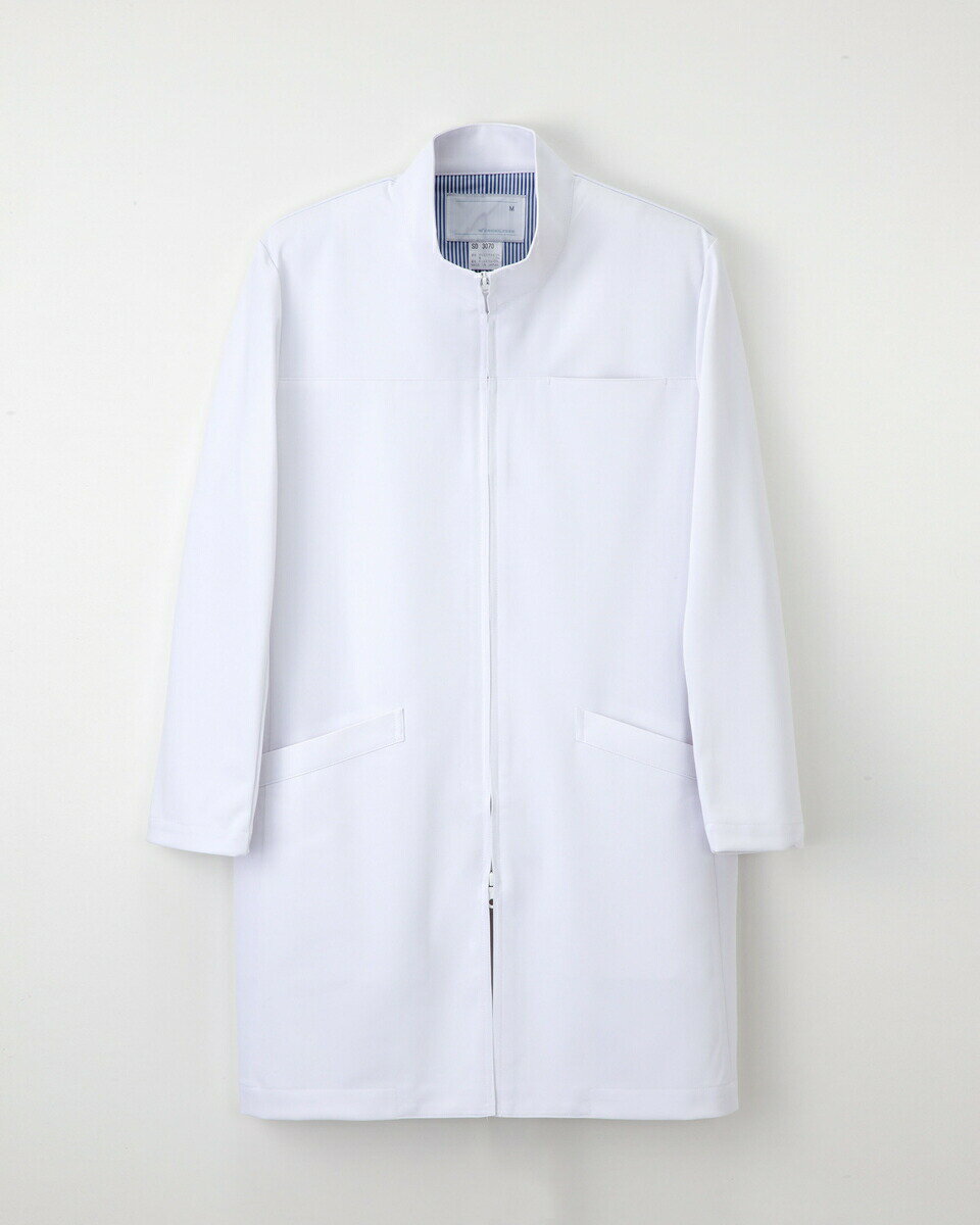 ナガイレーベン 男子ドクターコート SD-3070 サイズBL ホワイト