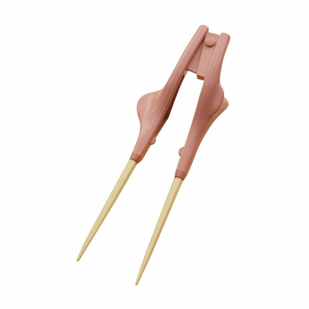 箸ぞうくん クリア（右手用）ピンク S-14（210MM） 24-8224-02