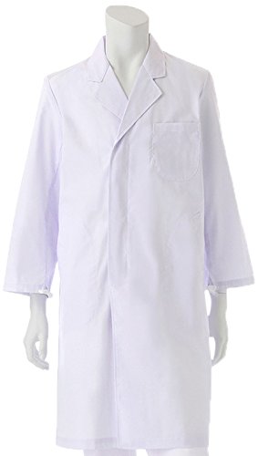 KAZEN（カゼン）　メンズ診察衣S型長袖　110-90（ホワイト）　4L