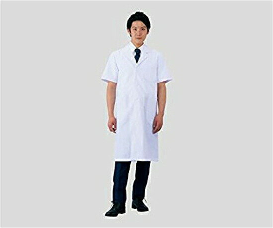 KAZEN（カゼン）　メンズ診察衣S型半袖　112-30（ホワイト）　L