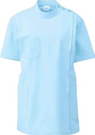 KAZEN（カゼン）　レディス医務衣　半袖　263-11（サックス）　3L
