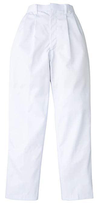 KAZEN（カゼン）　女子ツータックパンツ　822-40（ホワイト）　L