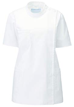 KAZEN（カゼン）　レディス医務衣　半袖　REP105-10（ホワイト）　M