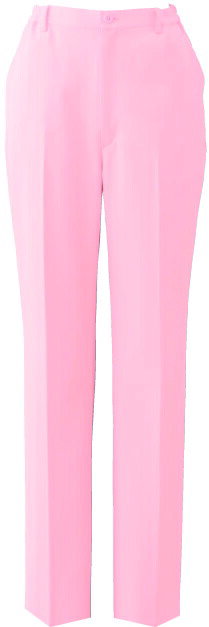 レディスパンツ ノータック すっきりタイプ PO-2019 ピーチ S　オンワード　白衣