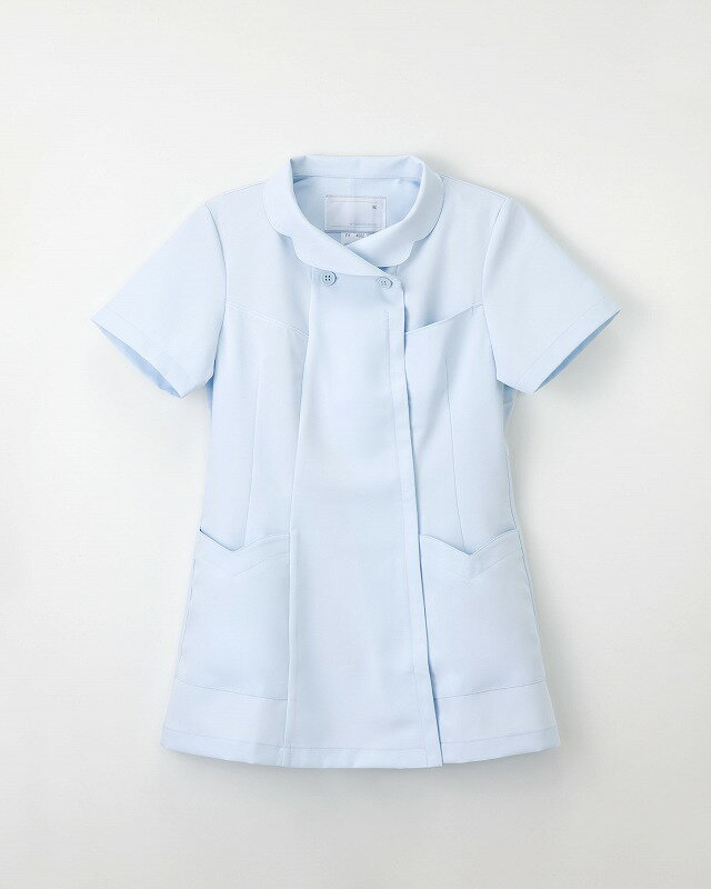 【ナガイレーベン】　女子上衣 FY-4582　サイズ：LLブルー　【ナース服　白衣】