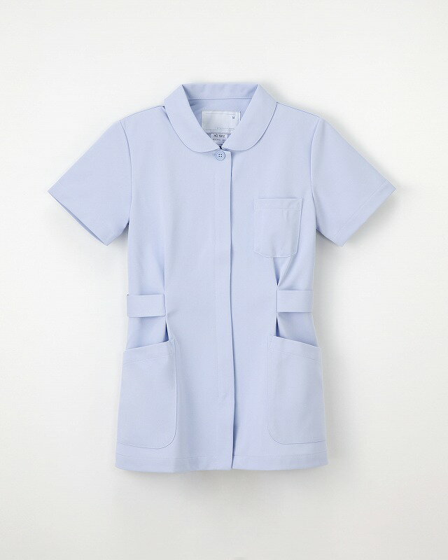 【ナガイレーベン】　女子上衣　HO-1912　サイズ：Lブルー　【ナース服　白衣】