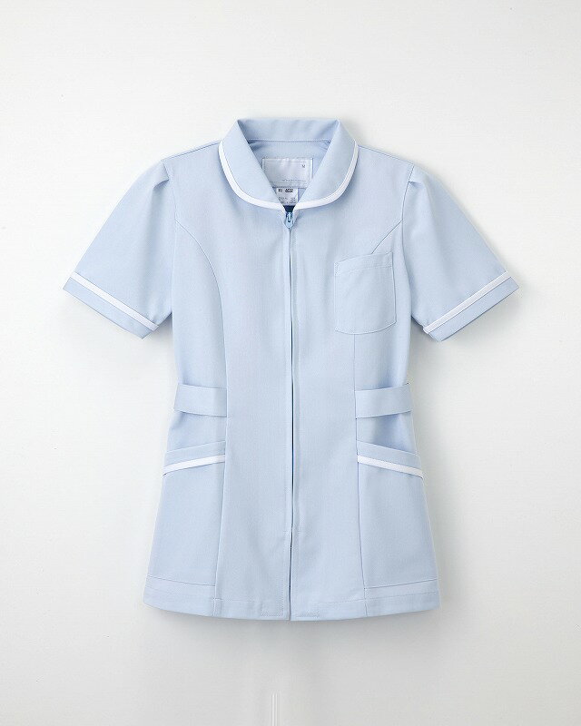 【訳あり特価品】【ナガイレーベン】　チュニック　MI-4632　サイズ：Sブルー　【ナース服　白衣】