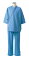 検診衣（男女兼用・8分袖）上衣 79-503(ブルー) M