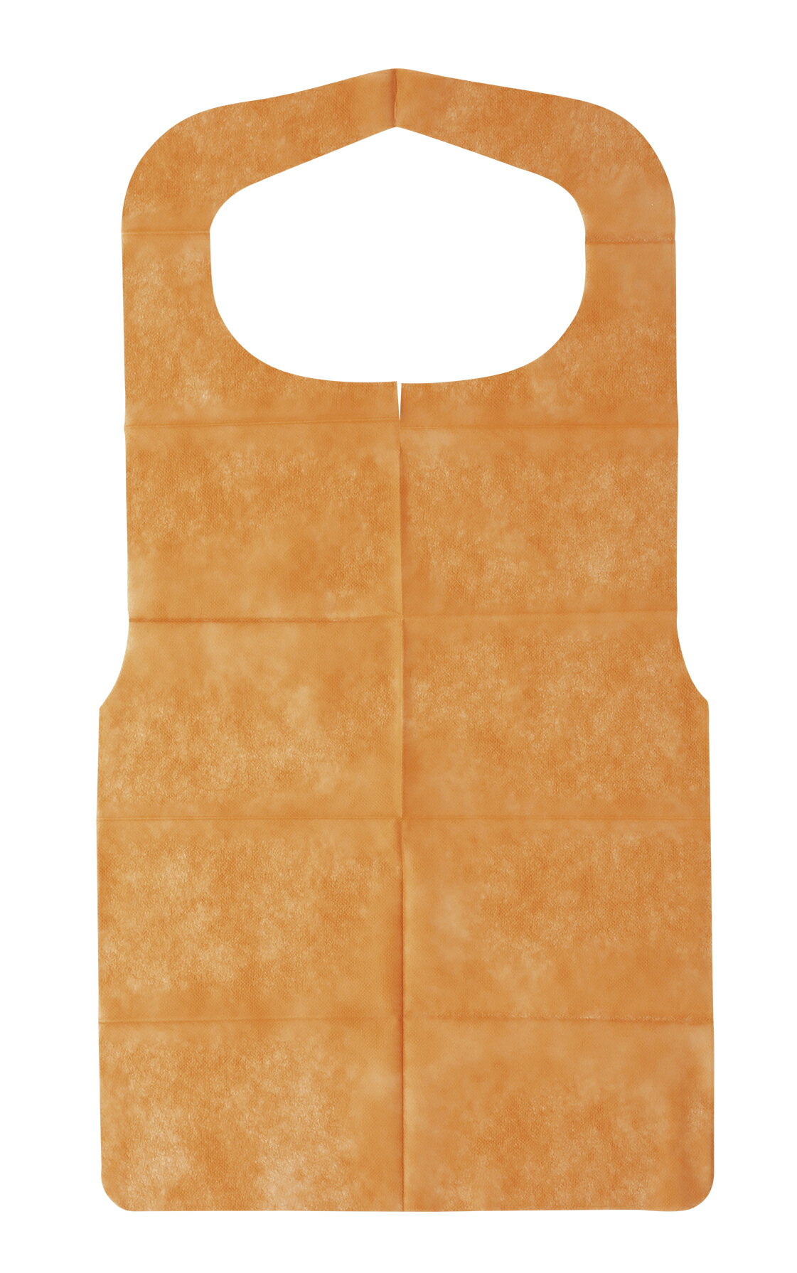 エプロン（A）1枚毎折畳 3082645(オレンジ)50マイ