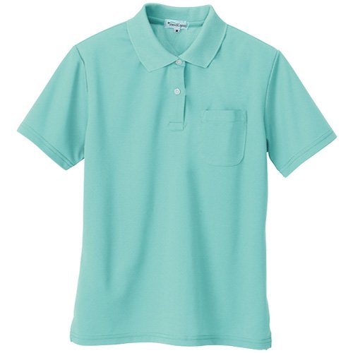 Shop de clinic楽天市場店のアイトス 吸汗速乾(クールコンフォート) レディース半袖ポロシャツ 135/ミント AZ-10589 L｜アングル3