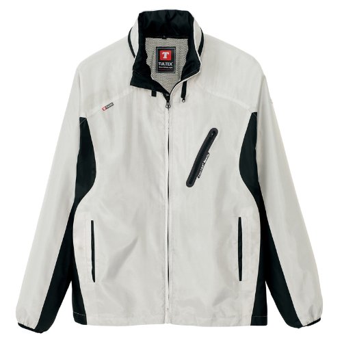 アイトス フードインジャケット(男女兼用)(春夏用) AZ-10301 103 シルバーグレー×ブラック LLサイズ