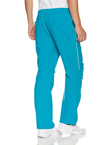 (ミズノ) MIZUNO 男女兼用パイピング入りスクラブパンツ【ストレッチ/膝にダーツ入り】医療白衣MZ-0093 MZ0093 C-69 ターコイズブルー M