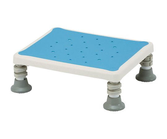 特徴●座面・脚ゴムは防カビ加工されており、座面の高さを5段階（20mmピッチ）で調整できます。仕様●仕様：レギュラー●色：ブルー●座面サイズ：375×300mm●材質：座面/PP（ポリプロピレン）・スチレン系エラストマー、フレーム/ステンレ...