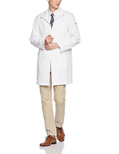 (ミッシェルクラン) MICHEL KLEIN ドクターコート(男性用) MK-0013-C1(ホワイト)S