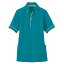 アイトス サイドポケット半袖ポロシャツ(男女兼用) (春夏用) AZ7668 066 ピーコックブルー SS