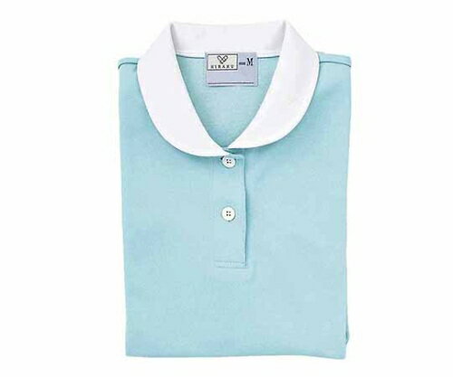 キラク　ケアワークシャツL CR057-70(サックス)(4.0)