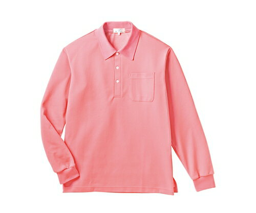 キラク　長袖ポロシャツ3L CR165-11(ピーチ)