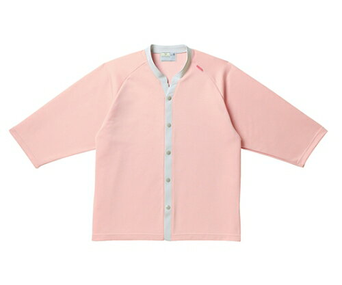 キラク 前開きニットシャツS CR835-13(ピンク)