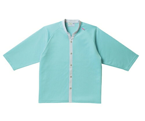 キラク　前開きニットシャツS CR835-40(ミント)