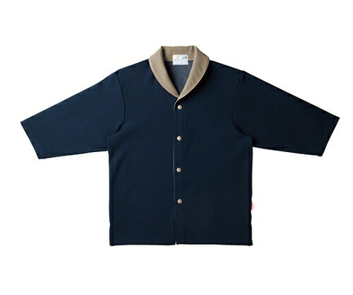 キラク 前開きニットシャツS CR840-88(ネイビー)