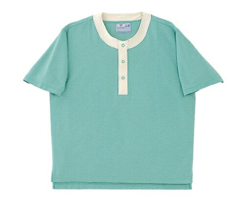 キラク 半袖シャツM CR811-46(エメラルドグリーン