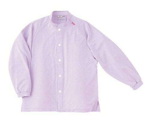 キラク 前開きシャツ S CR818-80(ライラック)