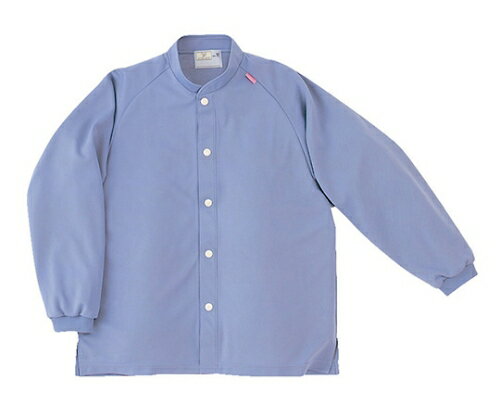 キラク 前開きシャツ M CR818-83(ラベンダー)