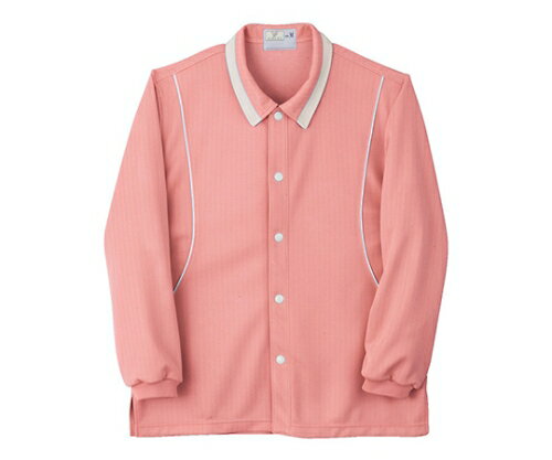 キラク 前開きシャツ L CR832-14(ピンク)