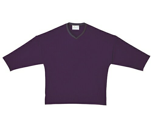 キラク 検診用シャツ LL CR843-80(バイオレット)