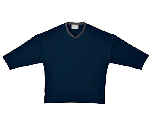 キラク 検診用シャツ S CR843-88(ネイビー)