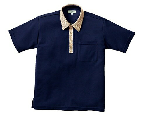 キラク ニットシャツ S CR131-88(ネイビー)