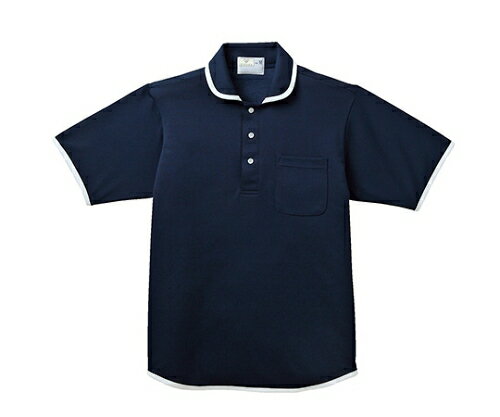 キラク　ニットシャツ M CR138-88(ネイビー)