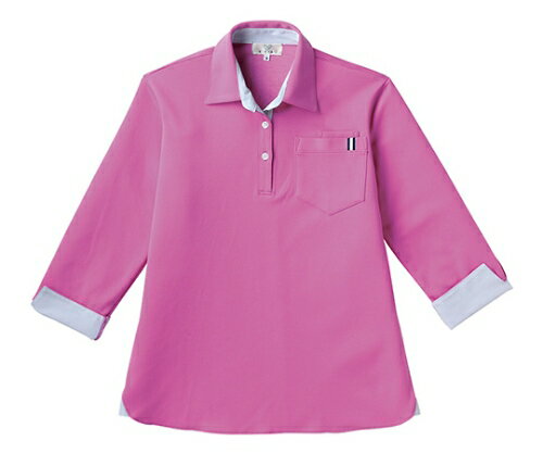 キラク レディスニットシャツ3L CR146-16(ラベンダーピンク